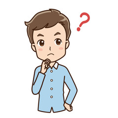 考える男性のイラスト