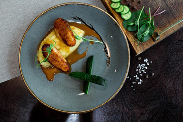 cutlets with potatoes