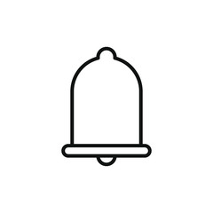 bell icon with outline style design