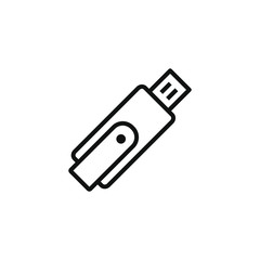 usb drive icon isolated on white background