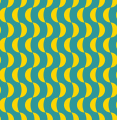 Vintage abstract op art wave pattern. seamless vector background.