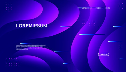 Creative geometric background. Trendy gradient shapes composition. Eps10 vector.