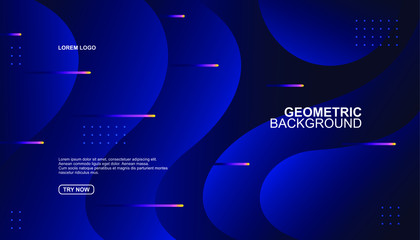 Fototapeta premium Creative geometric background. Trendy gradient shapes composition. Eps10 vector.