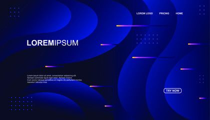 Creative geometric background. Trendy gradient shapes composition. Eps10 vector.