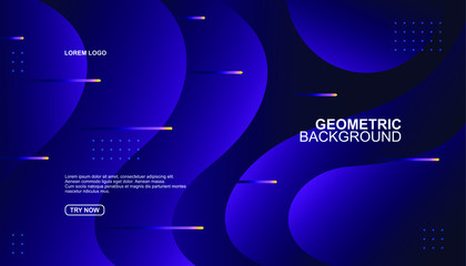 Creative geometric background. Trendy gradient shapes composition. Eps10 vector.