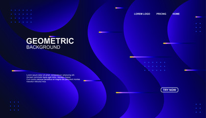 Fototapeta premium Creative geometric background. Trendy gradient shapes composition. Eps10 vector.
