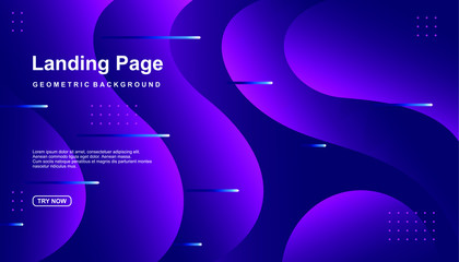 Creative geometric background. Trendy gradient shapes composition. Eps10 vector.