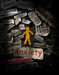 Coronavirus anxiety and economy news headlines