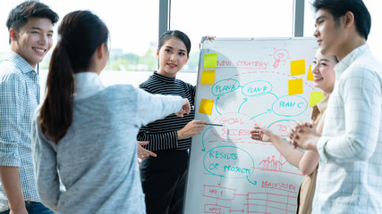 The Conferences,Training Education, Business, start up Concept.Group of smart Business Finance...