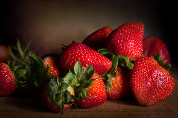 bunch of strawberries 