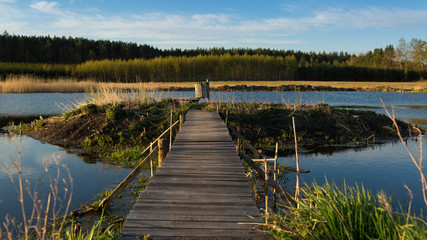 Wschód słońca nad stawem © Mariusz