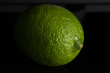 Lime on black