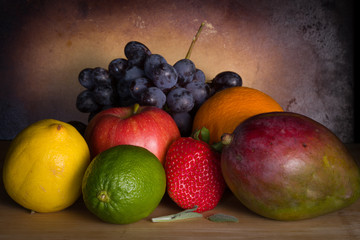 still life with fruits