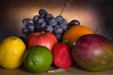 still life with fruits