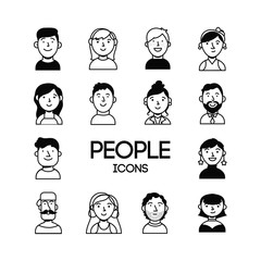 bundle of people group characters