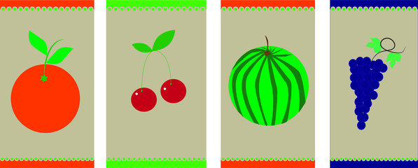 set of colorful easter eggs