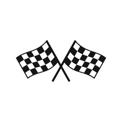 Fototapeta premium Finish flag icon design. vector illustration