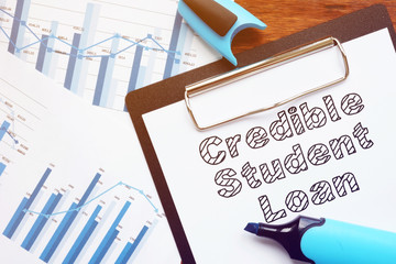 Credible Student Loan is shown on the conceptual photo
