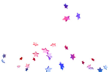 Abstract confetti flying star.