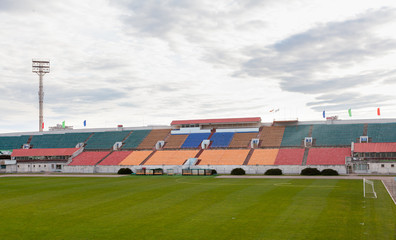 Old soviet football stadium in Belarus
