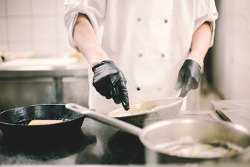 bright food background black and write for menu