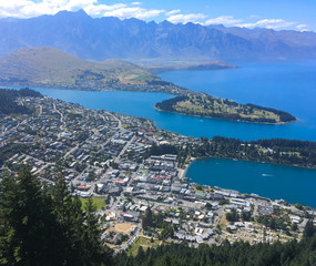 Aerial view of Queenstown 