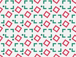 Bright colors of seamless pattern with  cross and  symbol.