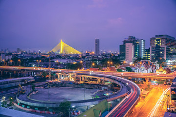 Fototapeta premium The charming bangkok demonstrate the blending of culture in Thai style architecture and Western architecture perfectly.