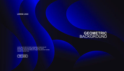 Naklejka premium Creative geometric background. Trendy gradient shapes composition. Eps10 vector.