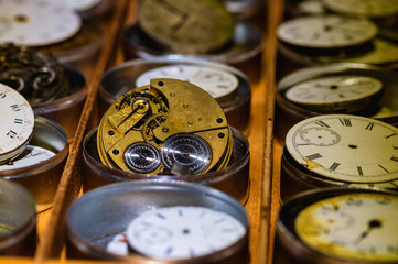 Watch Repair Shop: Effects of Time on Collection of Old, Broken and Discarded Watches