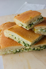 Onion and egg pie