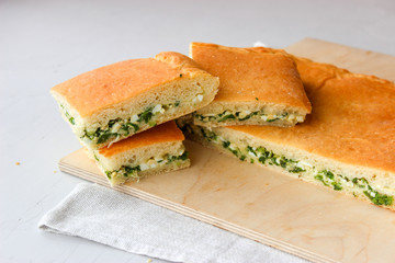 Onion and egg pie