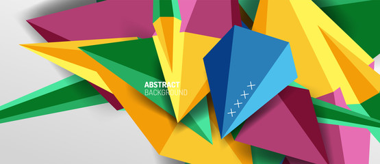 Trendy simple triangle abstract background, dynamic motion concept. Vector Illustration For Wallpaper, Banner, Background, Card, Book Illustration, landing page