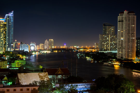 Overview of the city of Bangkok in Thailand, the city of angels