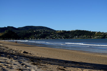 Main beach of Coromandel New Zealand