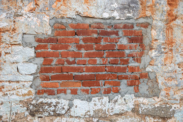 Brickwork in the old wall
