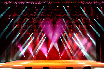 Illuminated show stage - 343160830