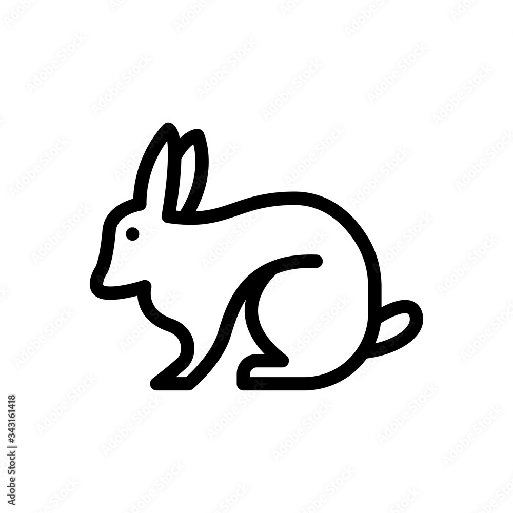 Sticker bunny