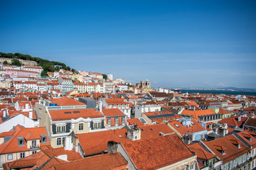 aerial view of lisbon portugal