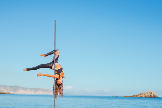 Pole Dancer on the Beach