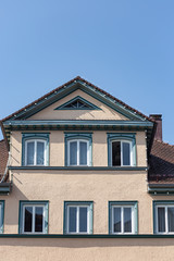 facades of historical framework buildings