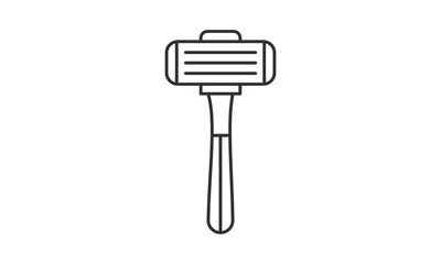 Razor, salon, shave, clean free vector icon