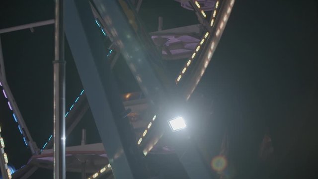 Carnival Ferris Wheel Ride at Dance Concert Festival