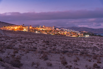 sunset over the ocean Canary Island of Fuerteventura