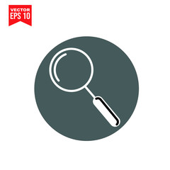magnifying glass icon symbol Flat vector illustration for graphic and web design.