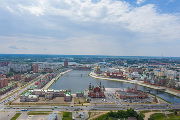 aerial view of Yoshkarola in Russia