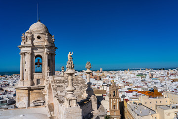 Obraz premium New Cathedral or Catedral de Santa Cruz at Cadiz, Andalusia, Spain
