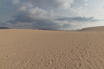 Fototapeta na wymiar panorama island fuerteventura island in the desert