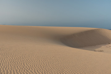panorama island fuerteventura island in the desert