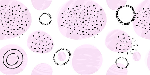 Vector seamless pattern with Hygge concept.
